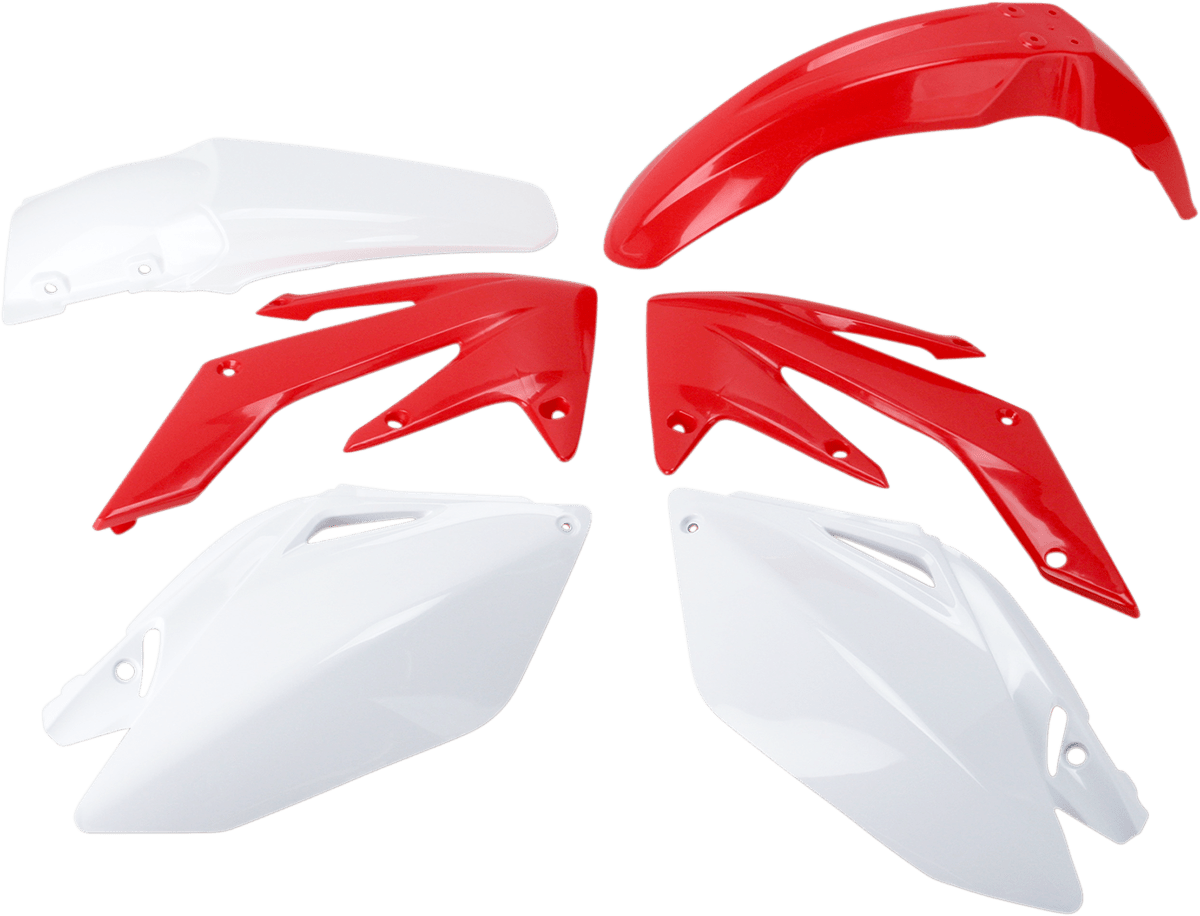 Acerbis 2041040438 Standard Body Plastic Kit in OEM Red and White for 2006-2009 Honda CRF250R