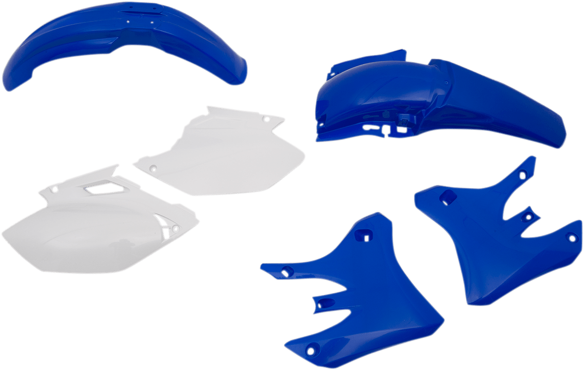 Acerbis 2041190206 Standard Body Replacement Plastic Kit in Blue and White for 2004 Yamaha WR250F and WR450F motorcycles