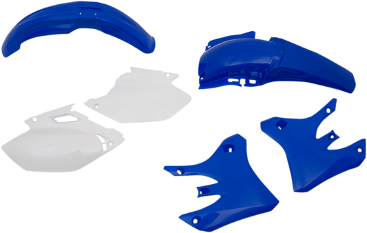 Acerbis 2041190206 Standard Body Replacement Plastic Kit in Blue and White for 2004 Yamaha WR250F and WR450F motorcycles