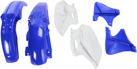 Acerbis 2041260207 Standard Body Replacement Plastic Kit in Blue and White for 1998-1999 Yamaha YZ400F motorcycles