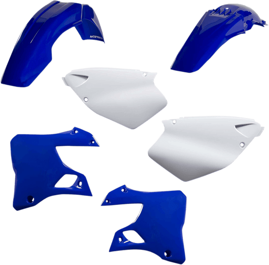 Acerbis 2041270207 Standard Body Replacement Plastic Kit in Blue and White for 1996-1999 Yamaha YZ125 and YZ250 motorcycles