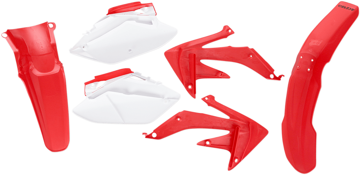 Acerbis 2071100206 Standard Body Plastic Kit in OEM Red and White for 2005-2006 Honda CRF450R
