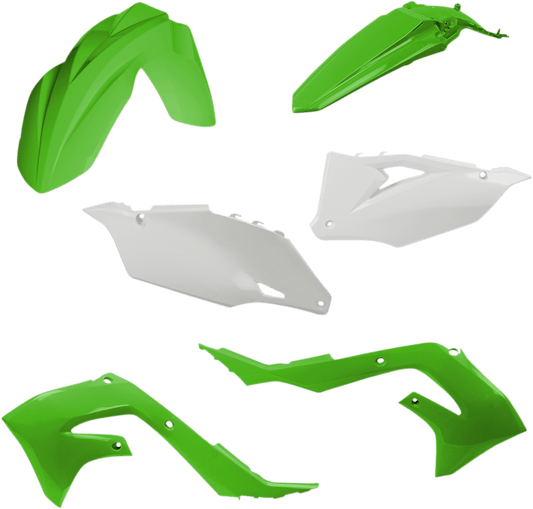 Acerbis 2736286812 Standard Body Replacement Plastic Kit in '20 OEM Green for 2019-2024 Kawasaki KX250 and KX450 motorcycles