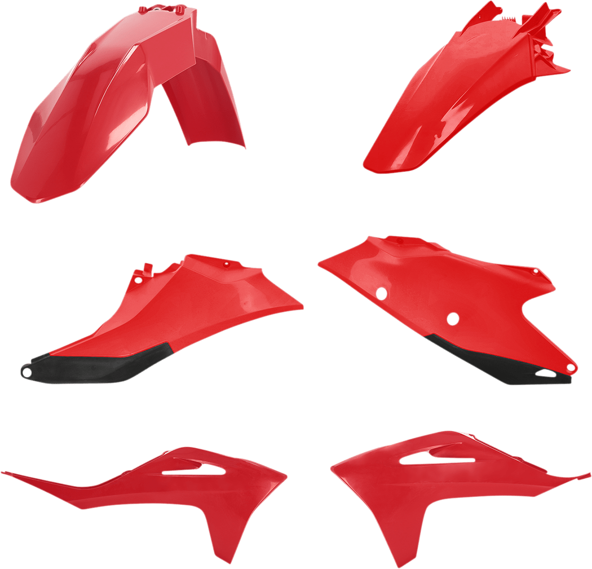 Acerbis 2872787118 Standard Body Replacement Plastic Kit in iconic Gas Gas Red for 2021-2023 Gas Gas EX and MC motorcycles