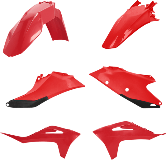 Acerbis 2872787118 Standard Body Replacement Plastic Kit in iconic Gas Gas Red for 2021-2023 Gas Gas EX and MC motorcycles