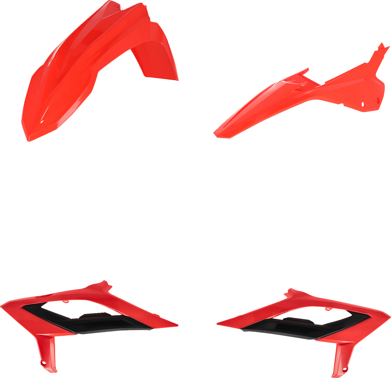 Acerbis 2979467705 Standard Body Replacement Plastic Kit in Beta Red and Black for 2023-2024 Beta RR and RX motorcycles