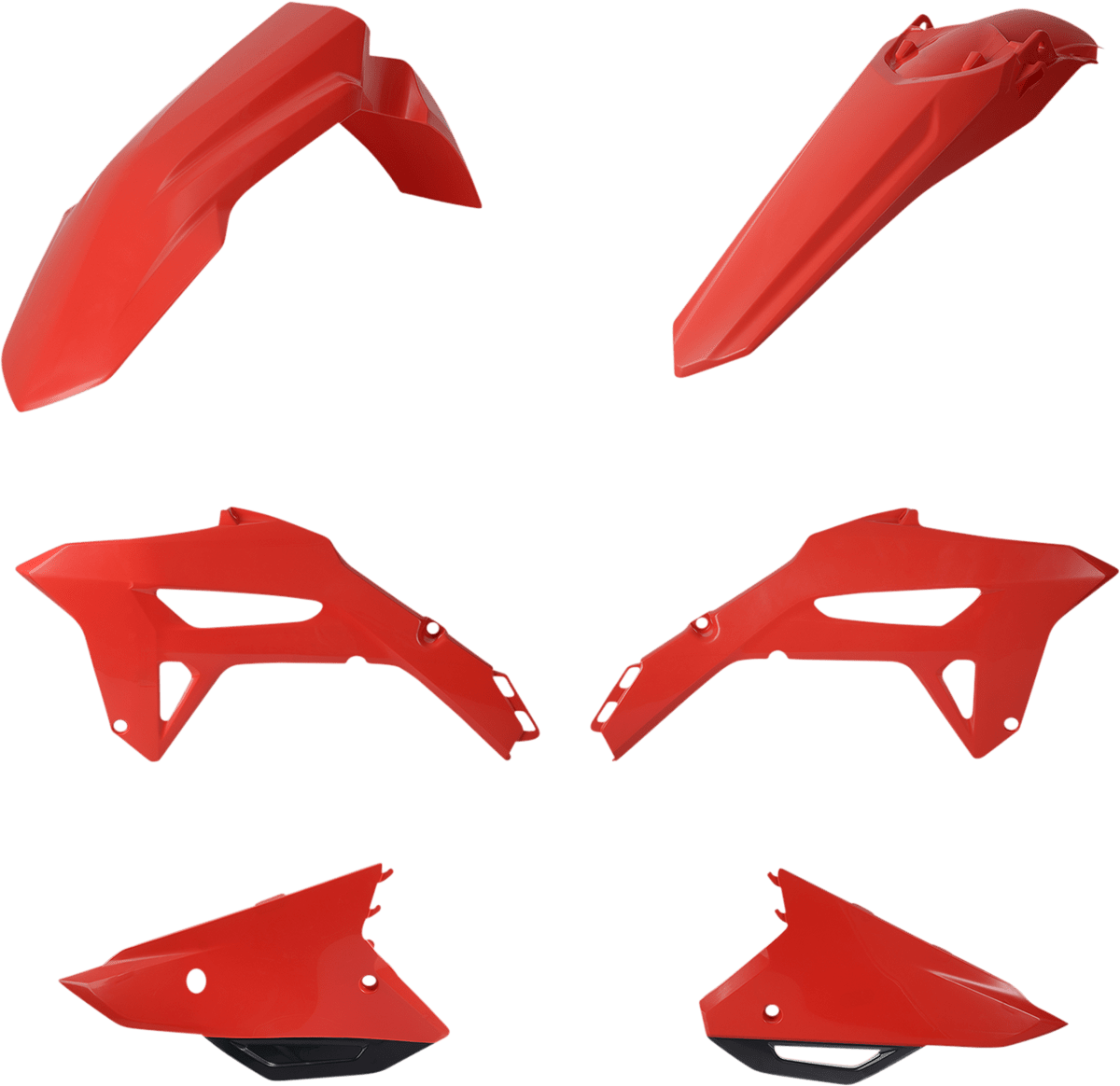 Acerbis 2858910227 Standard Replacement Body Kit in Red for 2021-2024 Honda CRF motorcycles