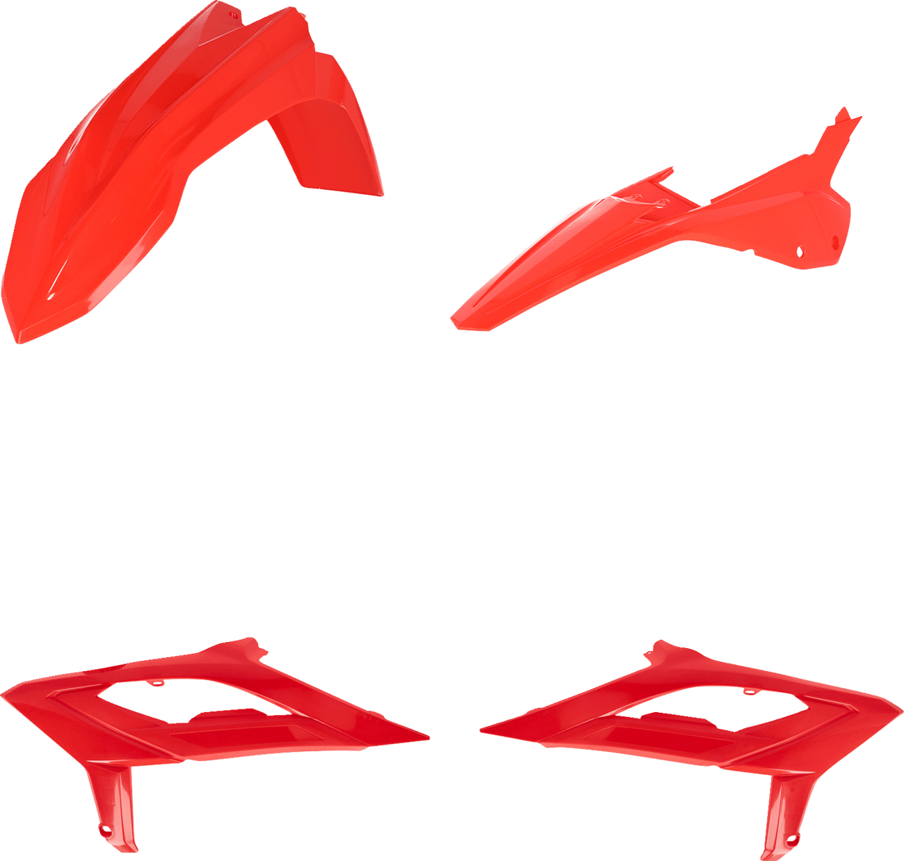 Acerbis 2979650004 Standard Body Replacement Plastic Kit in Red for 2023-2024 Beta 300 RX motorcycles