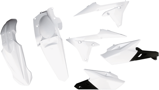 Acerbis 2374184586 Standard Body Replacement Plastic Kit in White for 2014-2018 Yamaha YZ250F and 2014-2017 YZ450F