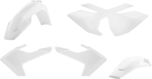Acerbis 2462610002 Standard Body Replacement Plastic Kit in White for 2016-2018 Husqvarna models