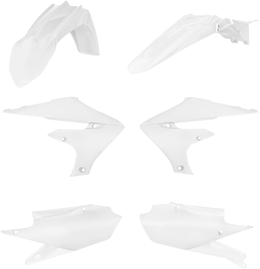 Acerbis 2685910002 Standard Body Replacement Plastic Kit in White for Yamaha YZ/WR