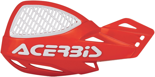 ACERBIS Vented Uniko Handguards - Red/White 2072671005 - Moto - House MX