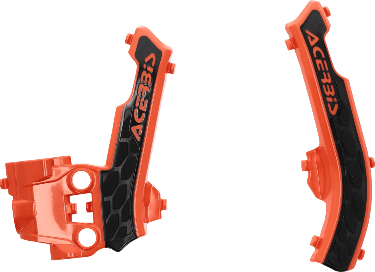 Acerbis 2979615225 X-Grip Frame Guards in Orange/Black for KTM 50 SX and Husqvarna TC50