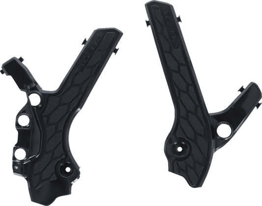 Acerbis 2983340001 X-Grip Frame Guards in Black for 2000-2023 Suzuki DR-Z400S/SM