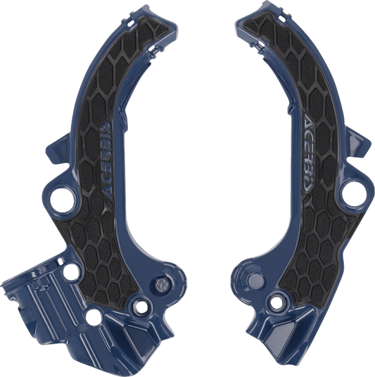 ACERBIS X - Grip Frame Guards - Black/Blue - Part Number 2985891034 - Moto - House MX