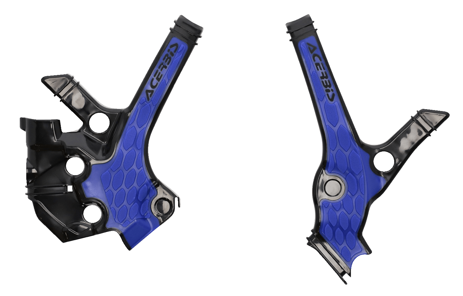 ACERBIS X - Grip Frame Guards - Black/Blue - YZ 85 (Part No: 2976221004) - Moto - House MX