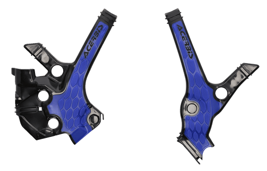 ACERBIS X - Grip Frame Guards - Black/Blue - YZ 85 (Part No: 2976221004) - Moto - House MX