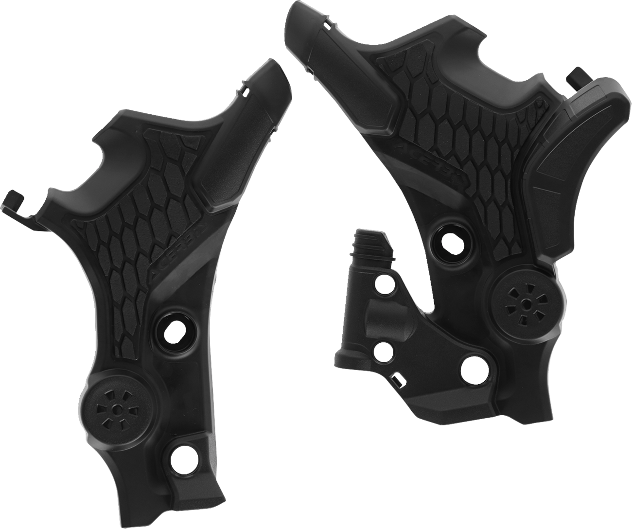 Acerbis 2983661001 X-Grip Frame Guards in Black/Gray for 2024 Honda XL750 Transalp