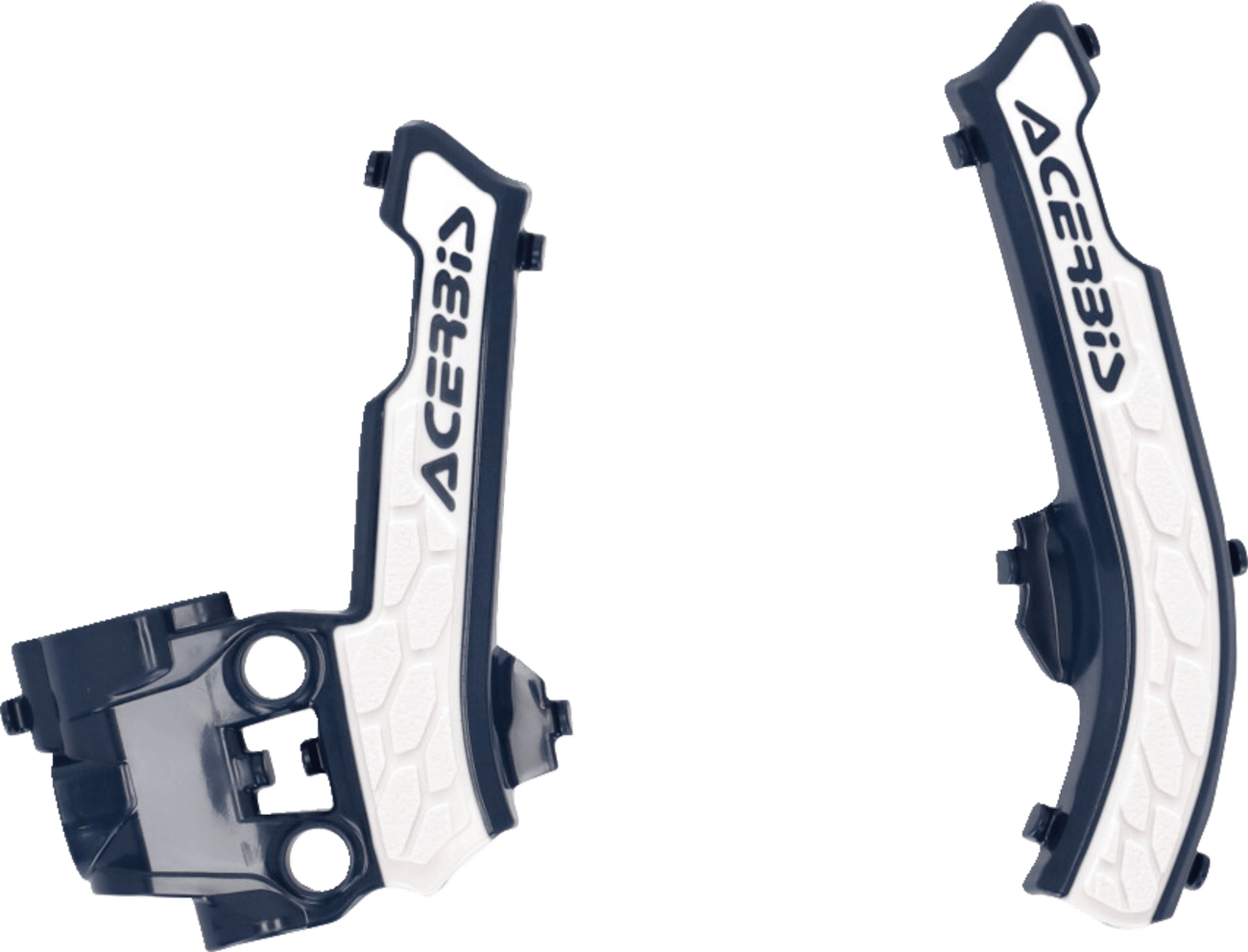 Acerbis 2979611006 X-Grip Frame Guards in Blue/White for youth KTM and Husqvarna models