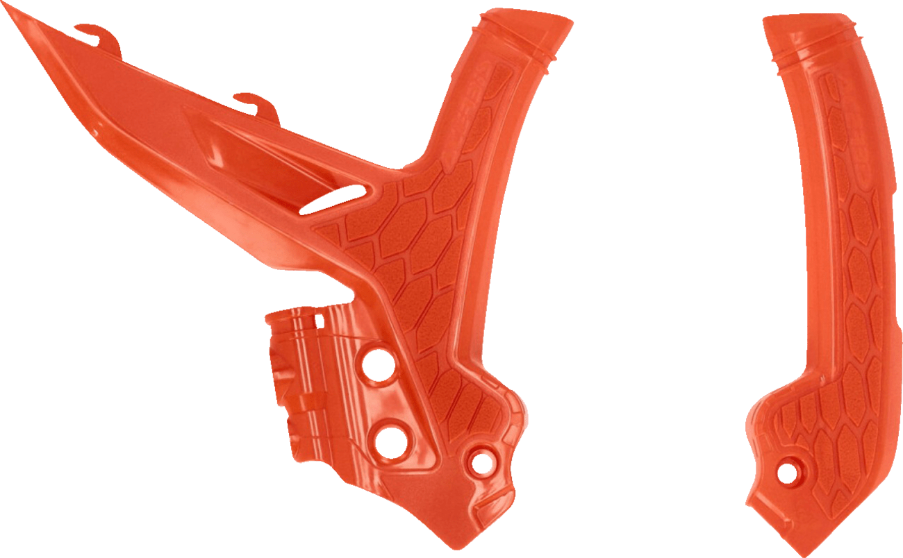 Acerbis 2975045226 X-Grip Frame Guards in Orange for 2023-2025 KTM 250/450 SX-F