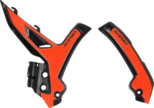 Acerbis 2975045229 X-Grip Frame Guards in Orange/Black for 2023-2025 KTM 250/450 SX-F
