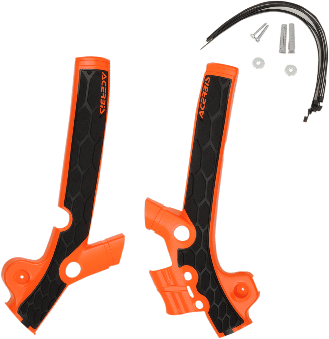 ACERBIS X - Grip Frame Guards - Orange/Black - Husqvarna | KTM 2449525225 - Moto - House MX