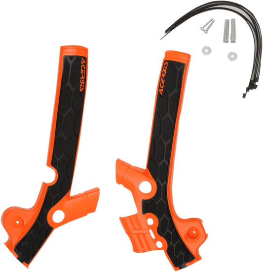 ACERBIS X - Grip Frame Guards - Orange/Black - Husqvarna | KTM 2449525225 - Moto - House MX