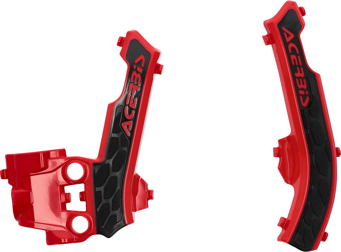 Acerbis 2979611018 X-Grip Frame Guards in Red/Black for youth KTM and Husqvarna models