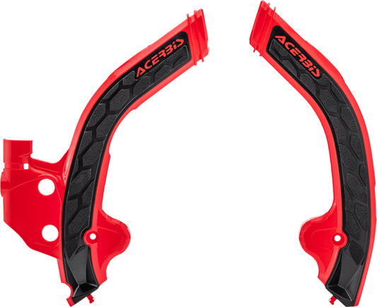 ACERBIS X - Grip Frame Guards - Red/Black - Part Number 2801941018 - Moto - House MX