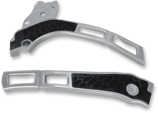 ACERBIS X - Grip Frame Guards - Silver/Black - Part Number 2464741015 - Moto - House MX