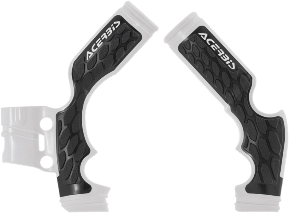 Acerbis 2688760001 X-Grip Frame Guards in White/Black for KTM 65 SX / TC65