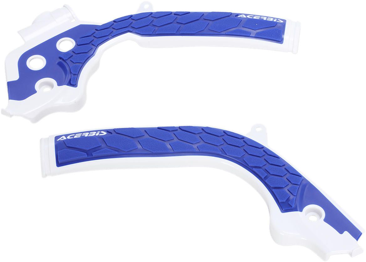 ACERBIS X - Grip Frame Guards - White/Blue - Husqvarna | KTM 2449531029 - Moto - House MX