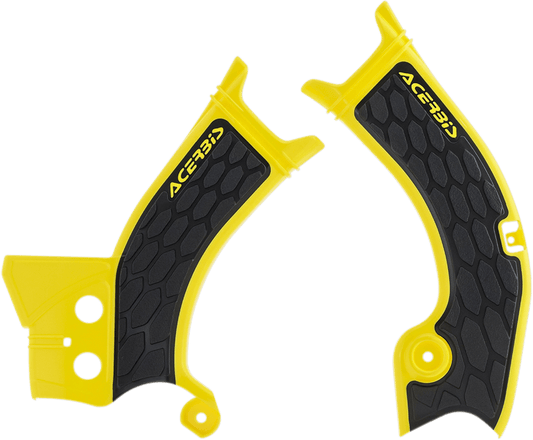 ACERBIS X - Grip Frame Guards - Yellow/Black - RM - Z 250/450 - Part No. 2686601017 - Moto - House MX