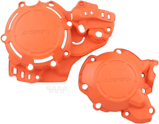 Acerbis X - Power Engine Cover Kit – Orange – Gas Gas / KTM / Husqvarna – 2645515226 - Moto - House MX