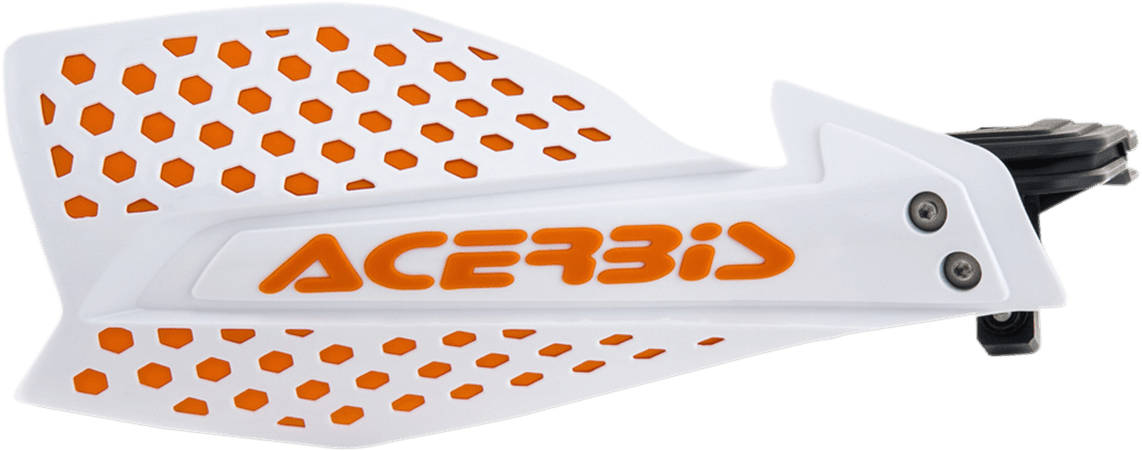 Acerbis 2645481088 X-Ultimate Handguards in White/Orange 2026 for 7/8 and 1-1/8 bars