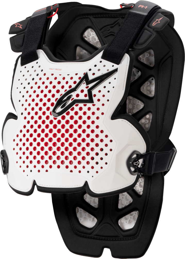 Alpinestars A - 1 Pro Chest Guard - Anthracite/Black/Red or White/Black/Red - Lightweight Men’s Adult Chest Protection - Moto - House MX