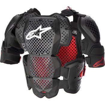 Alpinestars A - 10 v2 Full Roost Guard - Black/Red - Maximum Protection and Comfort - Moto - House MX