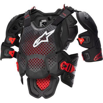 Alpinestars A - 10 v2 Full Roost Guard - Black/Red - Maximum Protection and Comfort - Moto - House MX