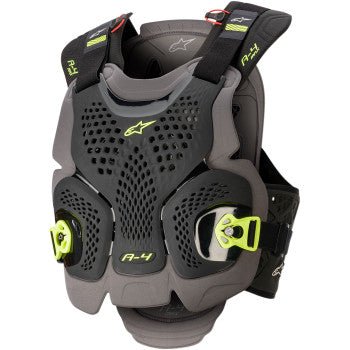 Alpinestars A - 4 Max Chest Protector / Roost Protector - Black/Anthracite/Yellow Fluo - Moto - House MX