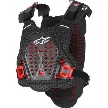 Alpinestars A - 5 Plasma Chest Protector - Black/Red/White CE - Certified - Adult - Moto - House MX