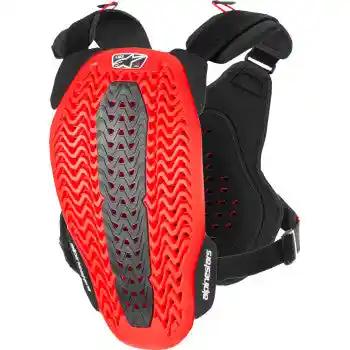 Alpinestars A - 5 Plasma Chest Protector - Black/Red/White CE - Certified - Adult - Moto - House MX