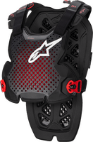 Alpinestars Adult A - 1 Pro Chest Protector - Anthracite/Black/Red - Moto - House MX