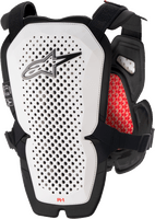 Alpinestars Adult A - 1 Pro Chest Protector - White/Black/Red - Moto - House MX