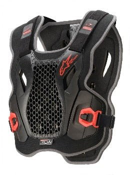 Alpinestars Bionic Action Chest Protector/Roost Guard - Adult Black/Red - Moto - House MX