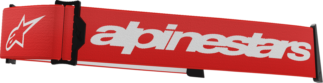 Alpinestars Goggles Supertech Goggle Strap - Red/White (Part 9400125 - 32) - Moto - House MX