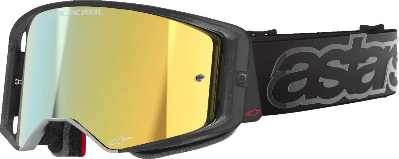 Alpinestars GOGGLES Supertech Vision Vista Black with Gold Mirror Lens - 5100226 - 1581 - Moto - House MX