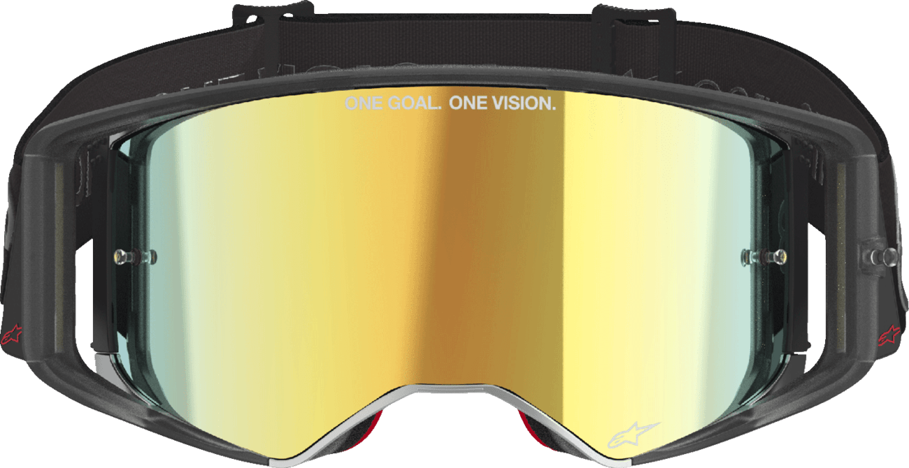 Alpinestars GOGGLES Supertech Vision Vista Black with Gold Mirror Lens - 5100226 - 1581 - Moto - House MX