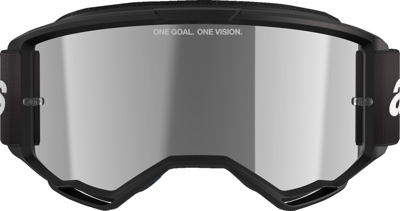 Alpinestars GOGGLES Vision 3 Goggle - Black with Silver Mirror Lens - 5103225 - 1456 - Moto - House MX