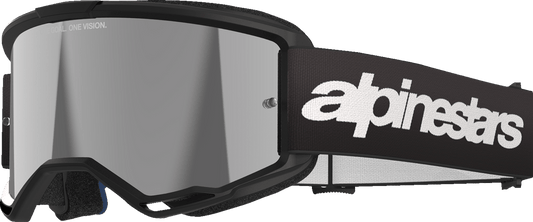 Alpinestars GOGGLES Vision 3 Goggle - Black with Silver Mirror Lens - 5103225 - 1456 - Moto - House MX