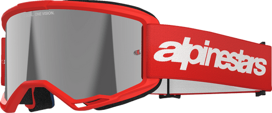 Alpinestars GOGGLES Vision 3 Goggle - Red with Silver Mirror Lens - 5103325 - 3094 - Moto - House MX